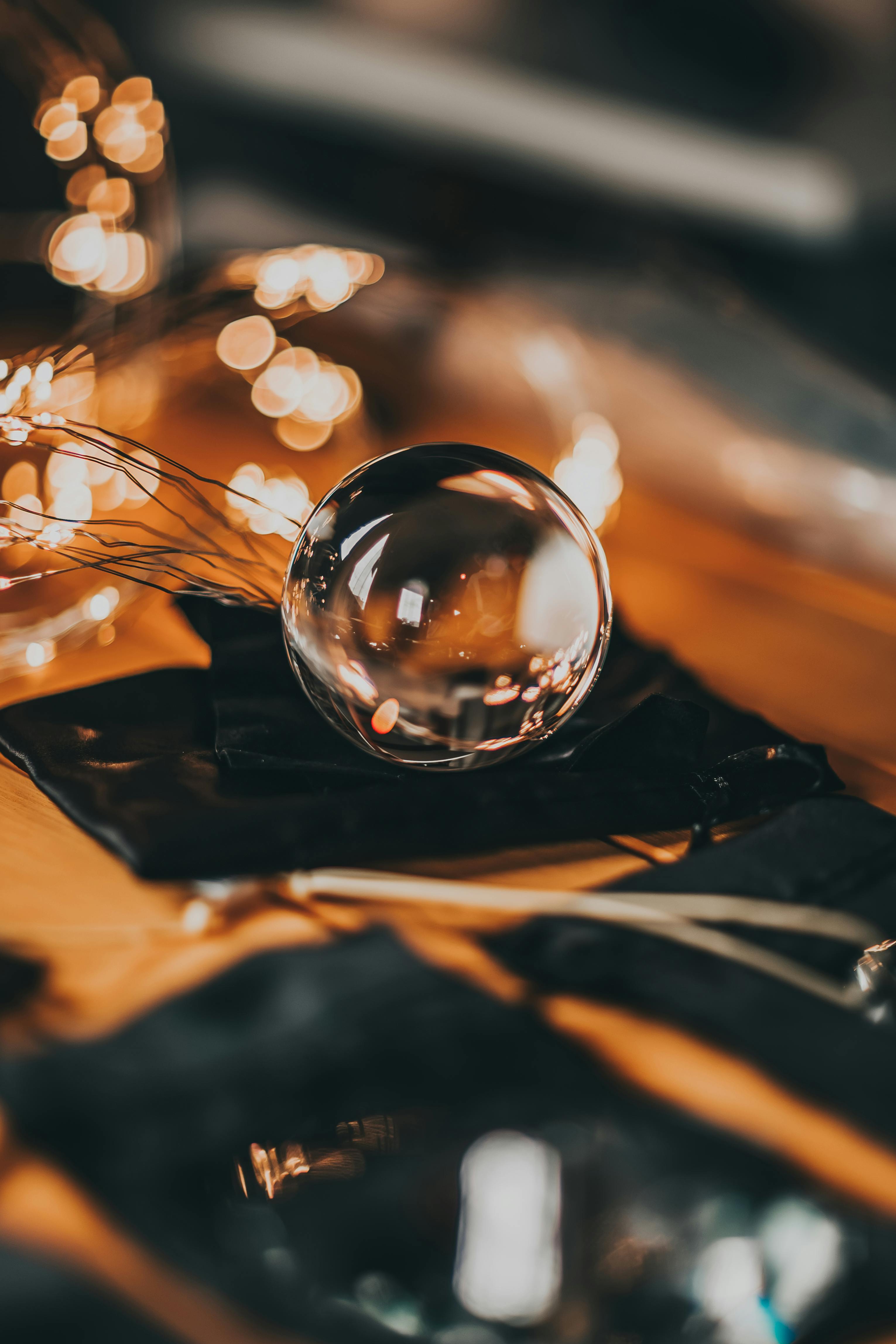Crystal Ball And Candles